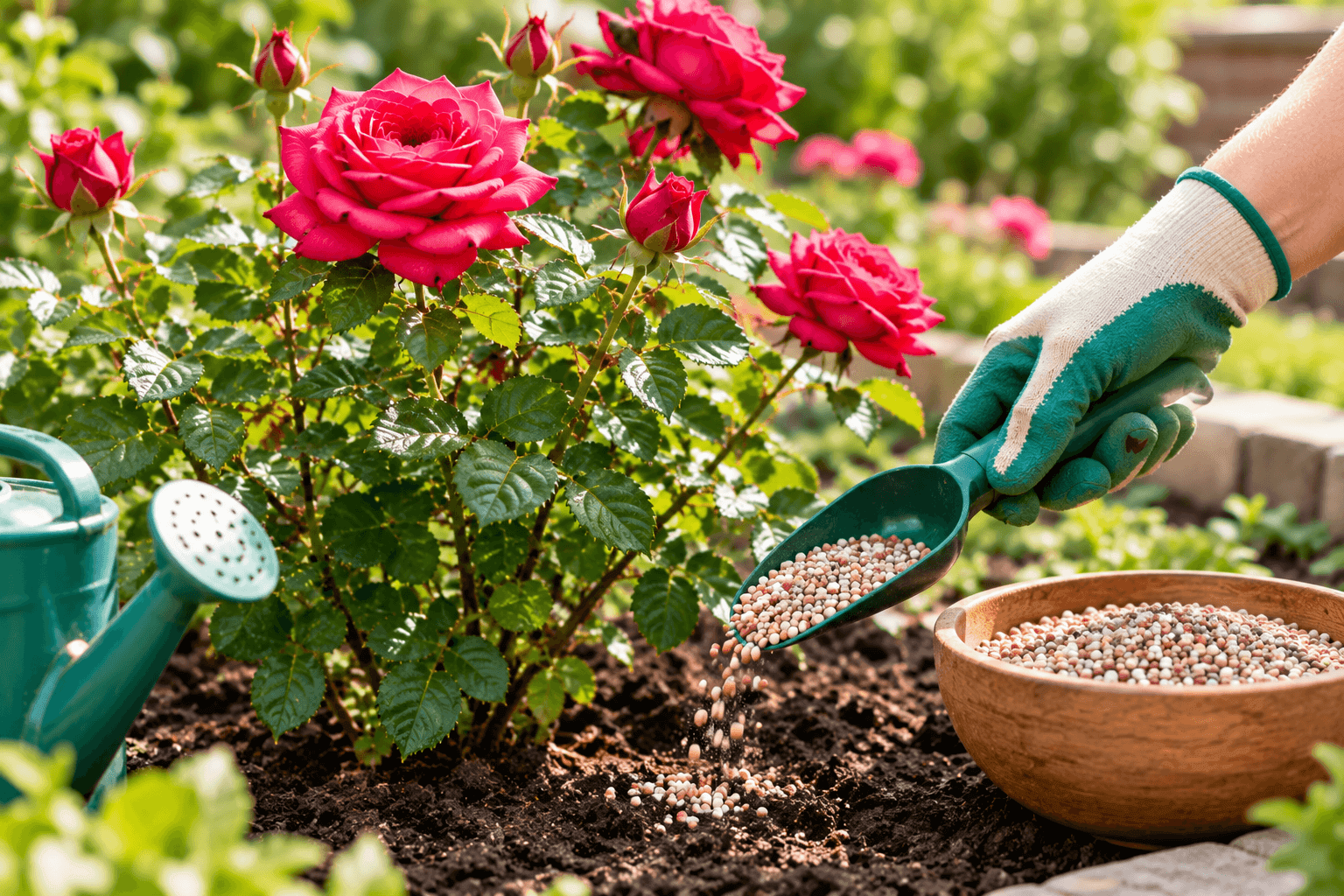 Feed Roses Carefully