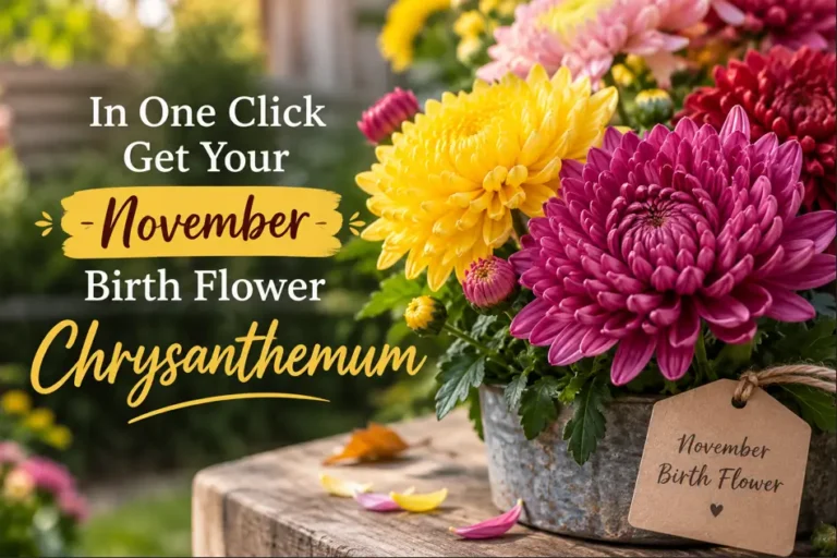November birth flower chrysanthemum in yellow, pink, and purple colors