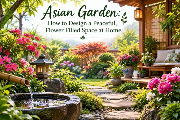 Asian Garden: How to Design a Peaceful, Flower Filled Space at Home